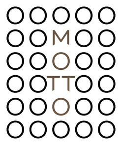 Motto - black with bronze motto