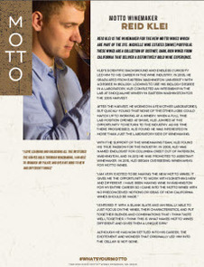 Motto Winemaker Reid Klei