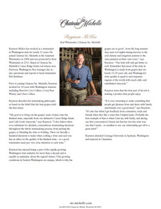 Chateau Ste. Michelle Red Winemaker Raymon McKee