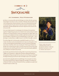 Snoqualmie Winemaker Joy Andersen