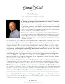 Chateau Ste. Michelle Head Winemaker Bob Bertheau