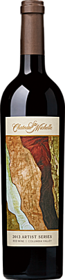 Chateau Ste. Michelle Winery Artist Series Red Wine Bottle