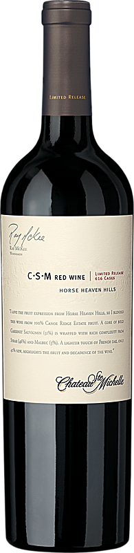 Chateau Ste. Michelle C-S-M Red Wine Limited Release Bottle