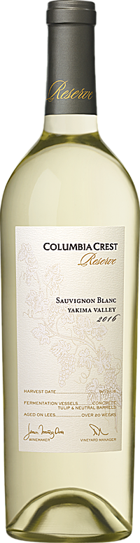 Columbia Crest 2016 Reserve Sauvignon Blanc Yakima Valley Yakima Valley Alternative Bottle Shot
