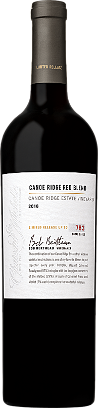 Chateau Ste. Michelle 2016 Limited Release Canoe Ridge Estate Red Wine Blend Horse Heaven Hills