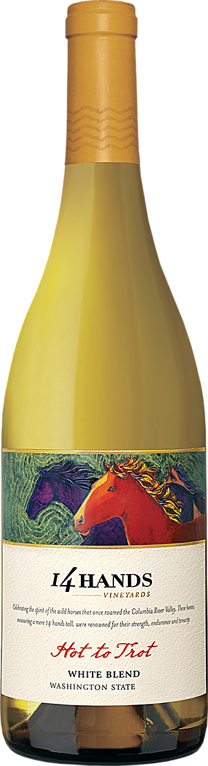 14 Hands Winery Hot to Trot White Blend Bottle