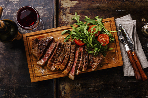 Steak dinner