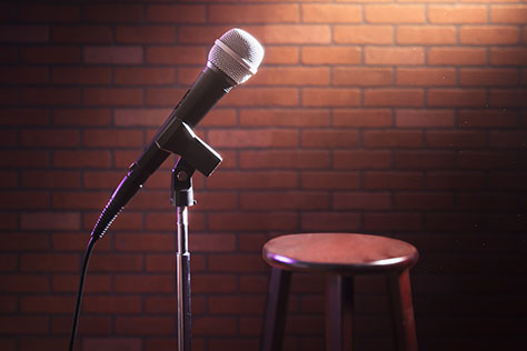 Microphone and chair