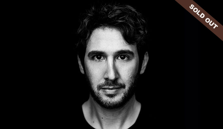 Josh Groban with a Sold Out banner